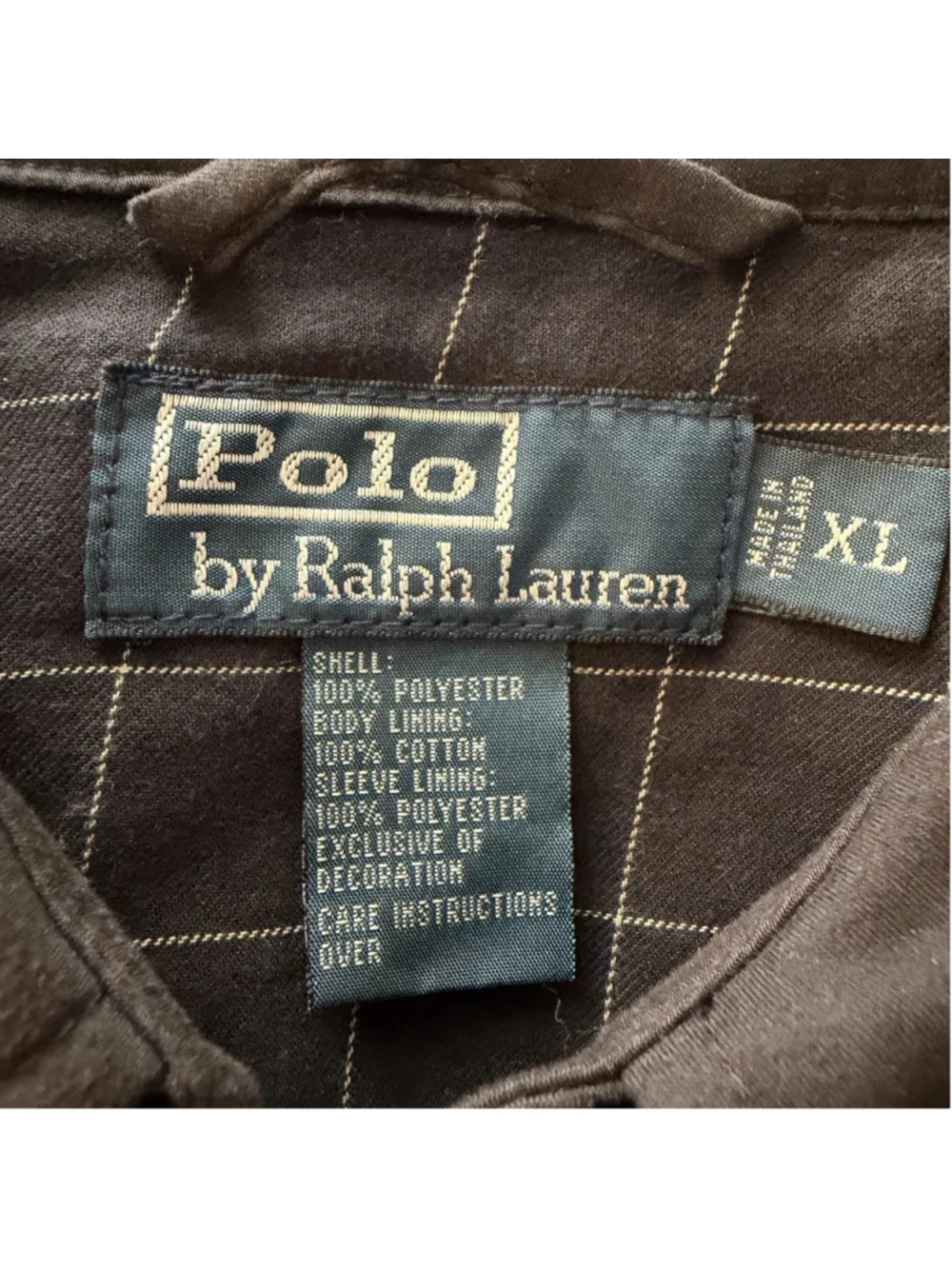 Vintage Polo Ralph Lauren Bi Swing Jacket Men XL Harrington Plaid Lined Bomber